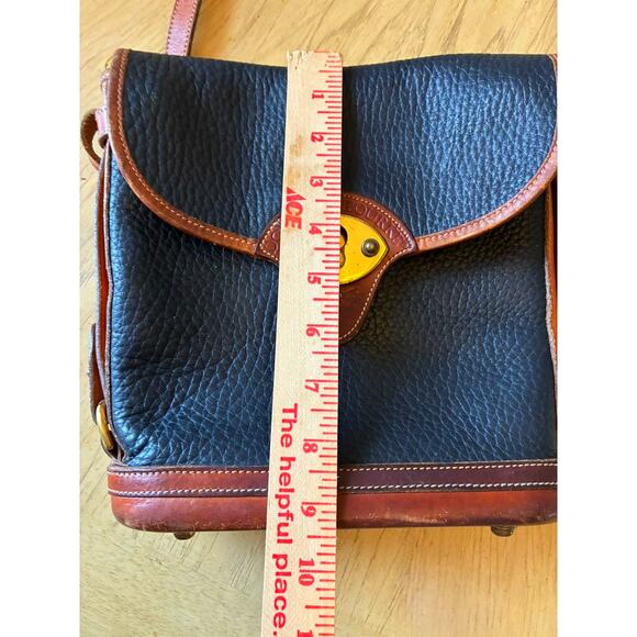 Vintage Dooney & Bourke All Weather Leather Crossbody Bag USA 80s 90s Equestrian - Picture 9 of 16